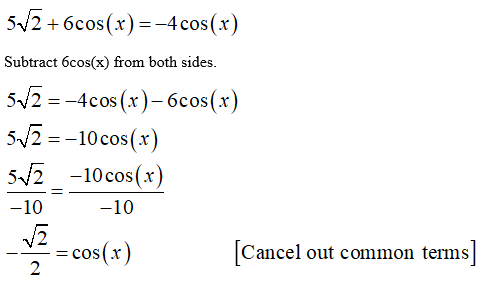 Trigonometry homework question answer, step 3, image 1