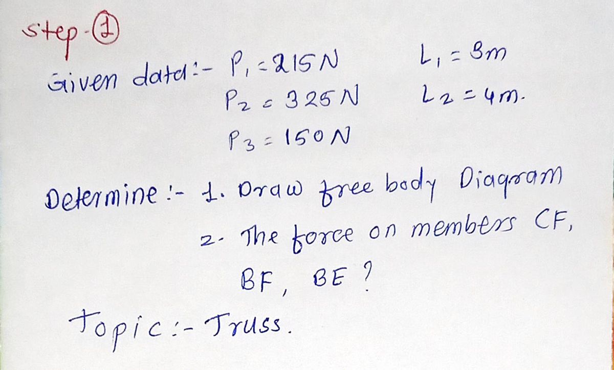 Mechanical Engineering homework question answer, step 1, image 1