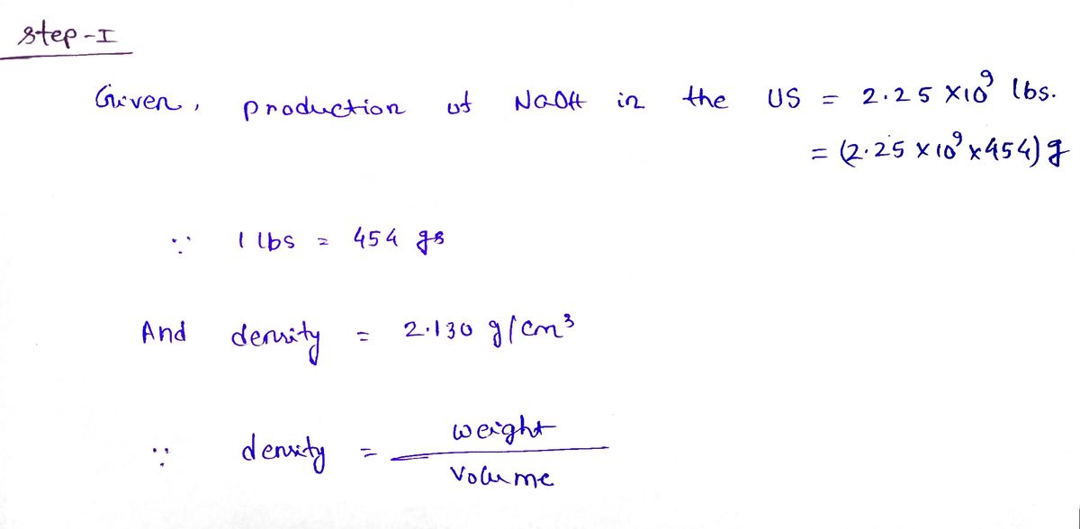 Chemistry homework question answer, step 1, image 1