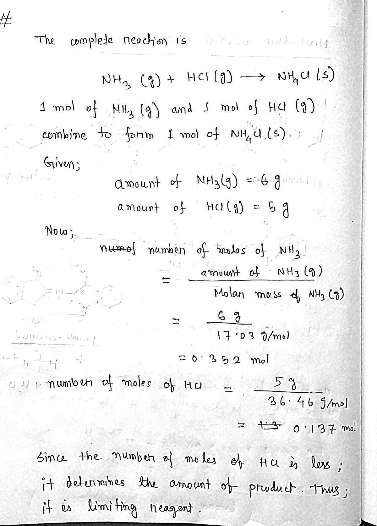 Chemistry homework question answer, step 1, image 1