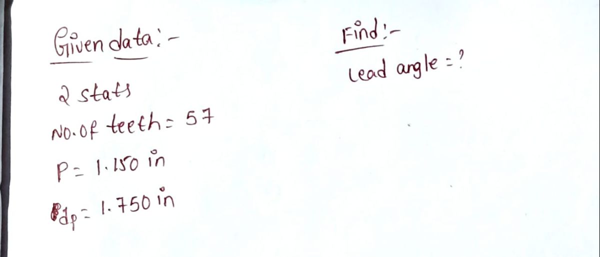 Mechanical Engineering homework question answer, step 1, image 1