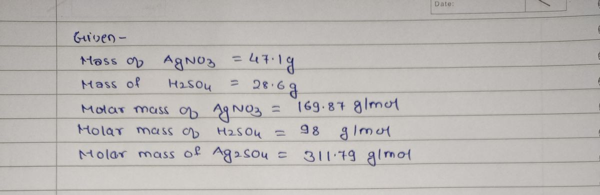 Chemistry homework question answer, step 1, image 1