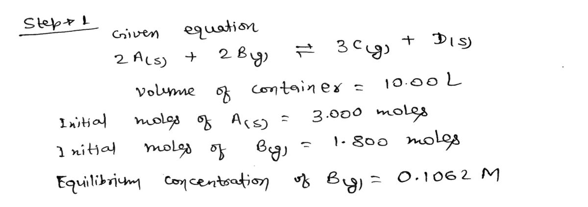 Chemistry homework question answer, step 1, image 1