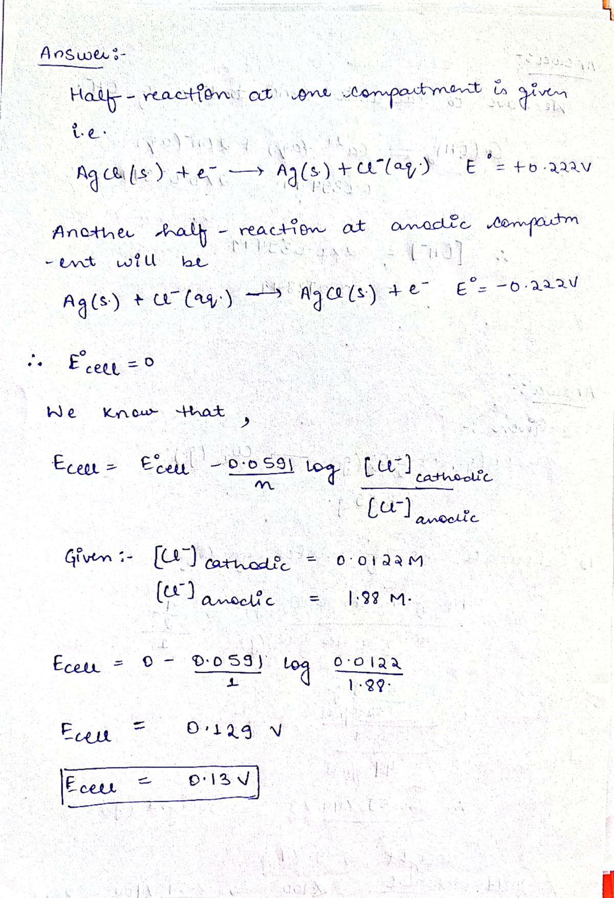 Chemistry homework question answer, step 2, image 1