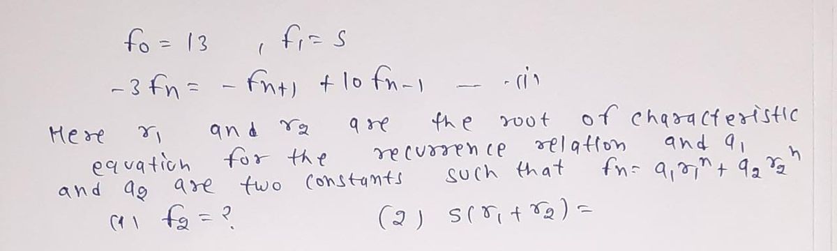 Advanced Math homework question answer, step 1, image 1