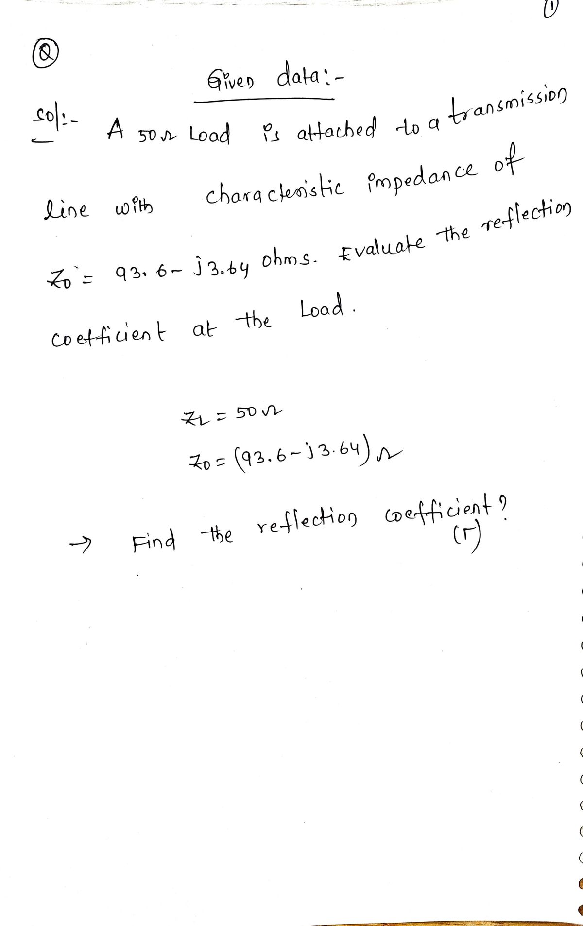 Electrical Engineering homework question answer, step 1, image 1