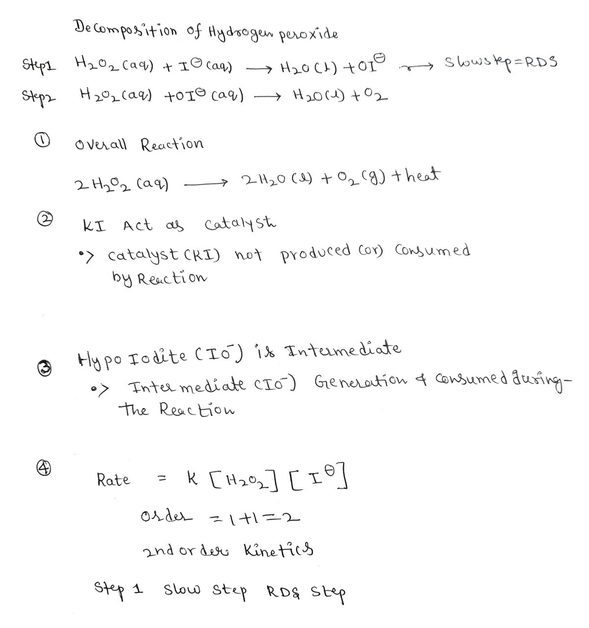 Answered: The decomposition of hydrogen peroxide… | bartleby