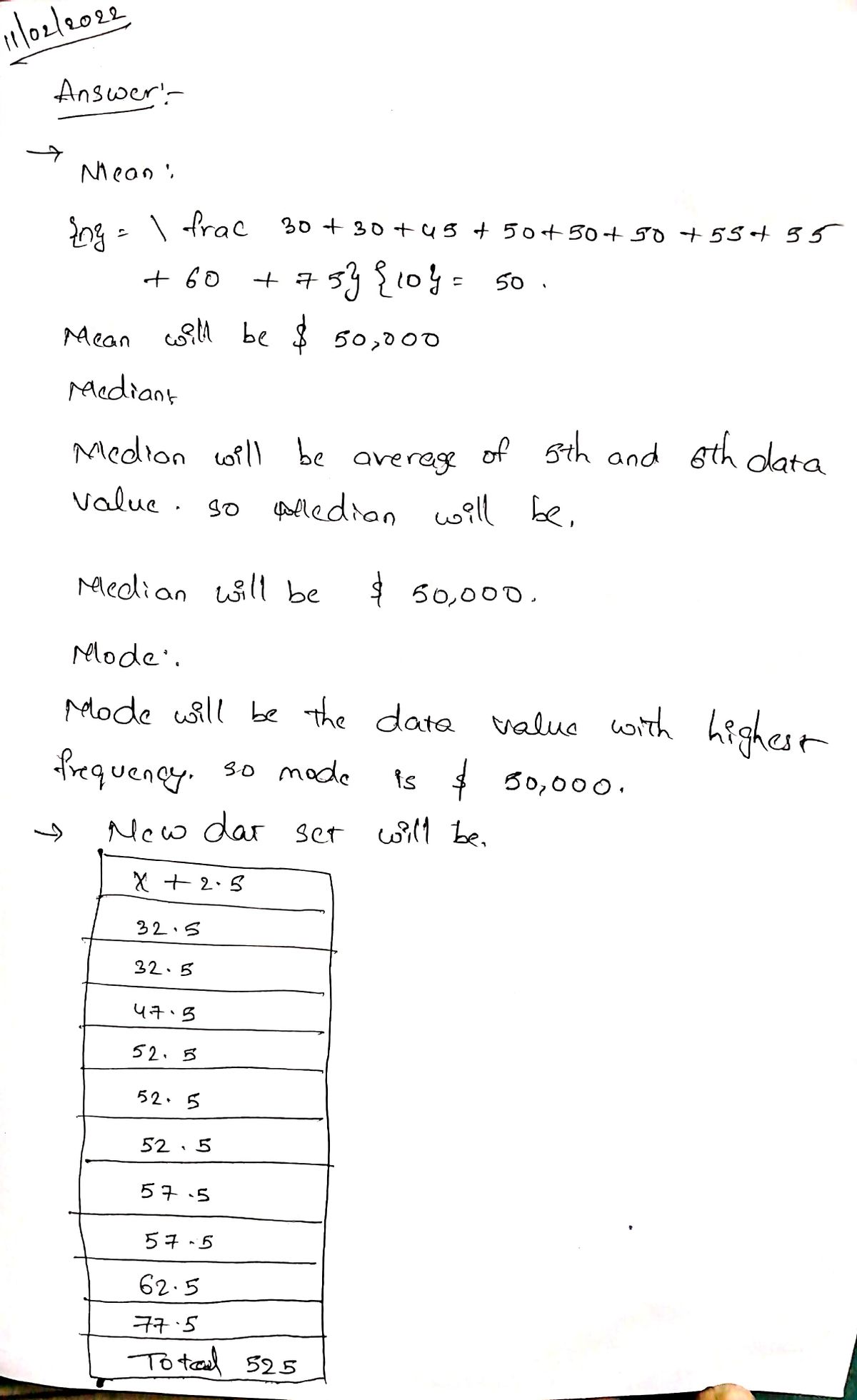 Statistics homework question answer, step 1, image 1