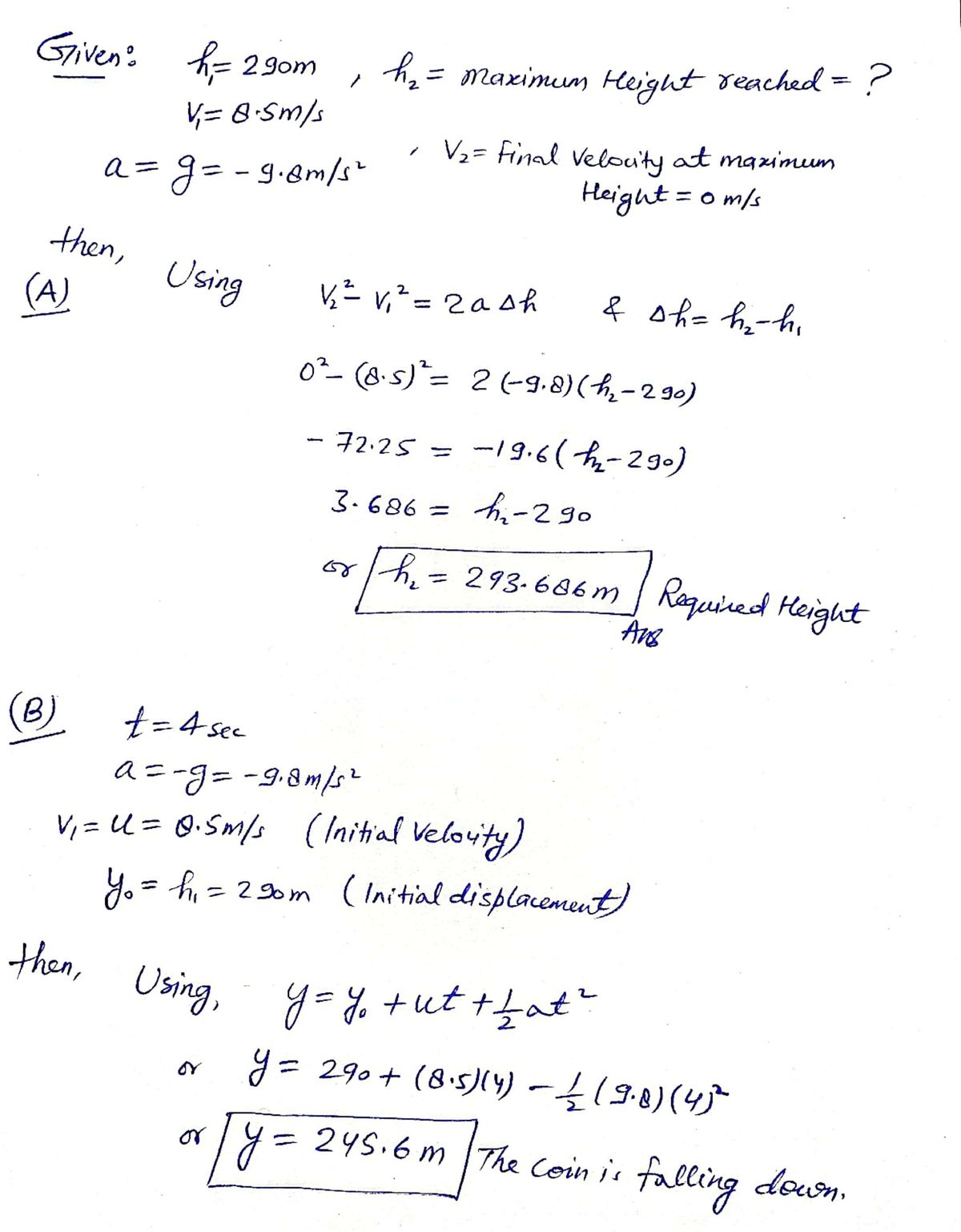 Physics homework question answer, step 1, image 1