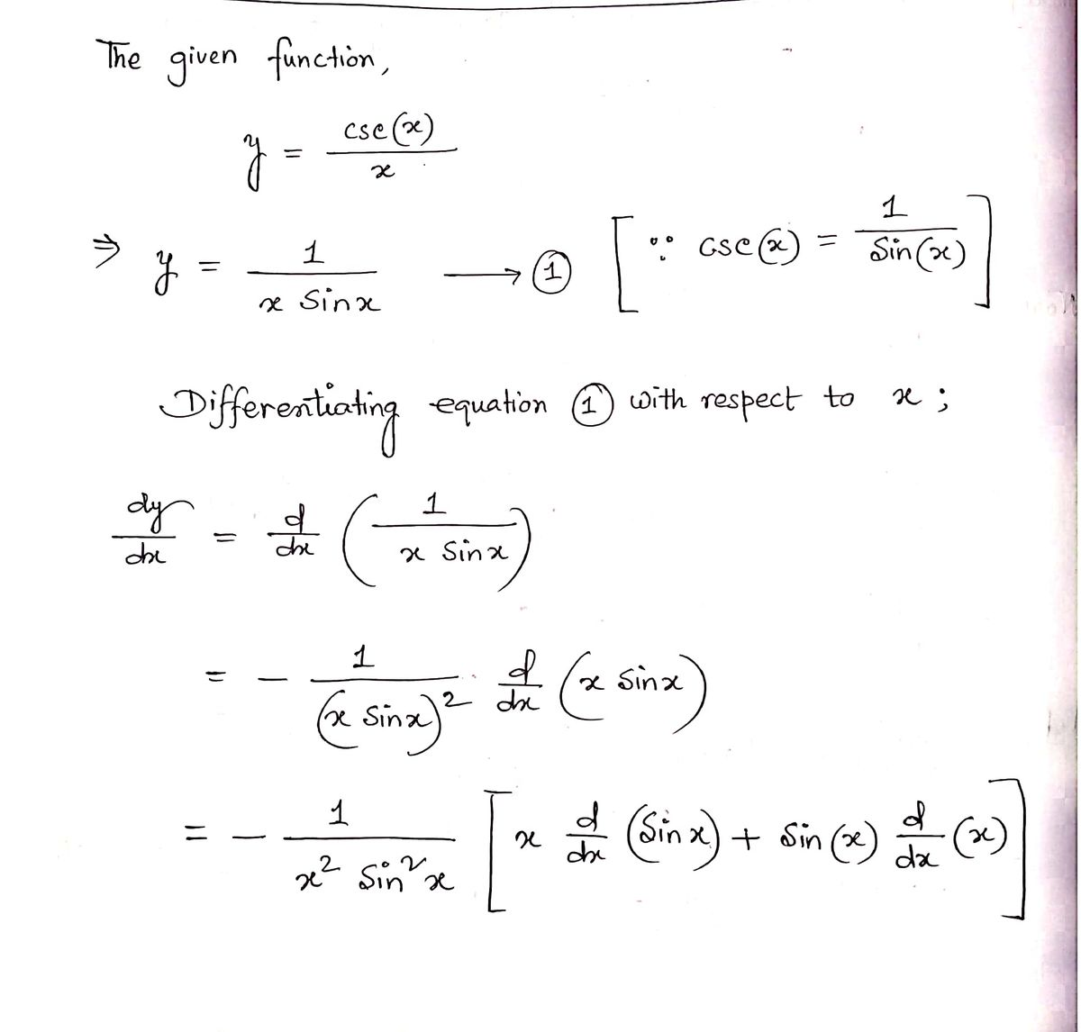 Calculus homework question answer, step 1, image 1