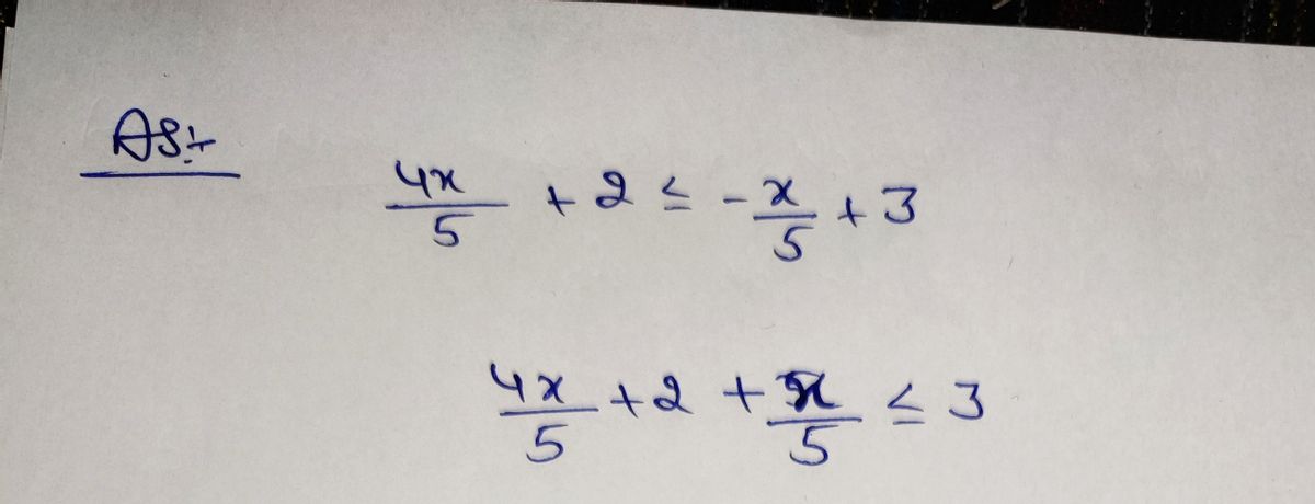 Algebra homework question answer, step 1, image 1