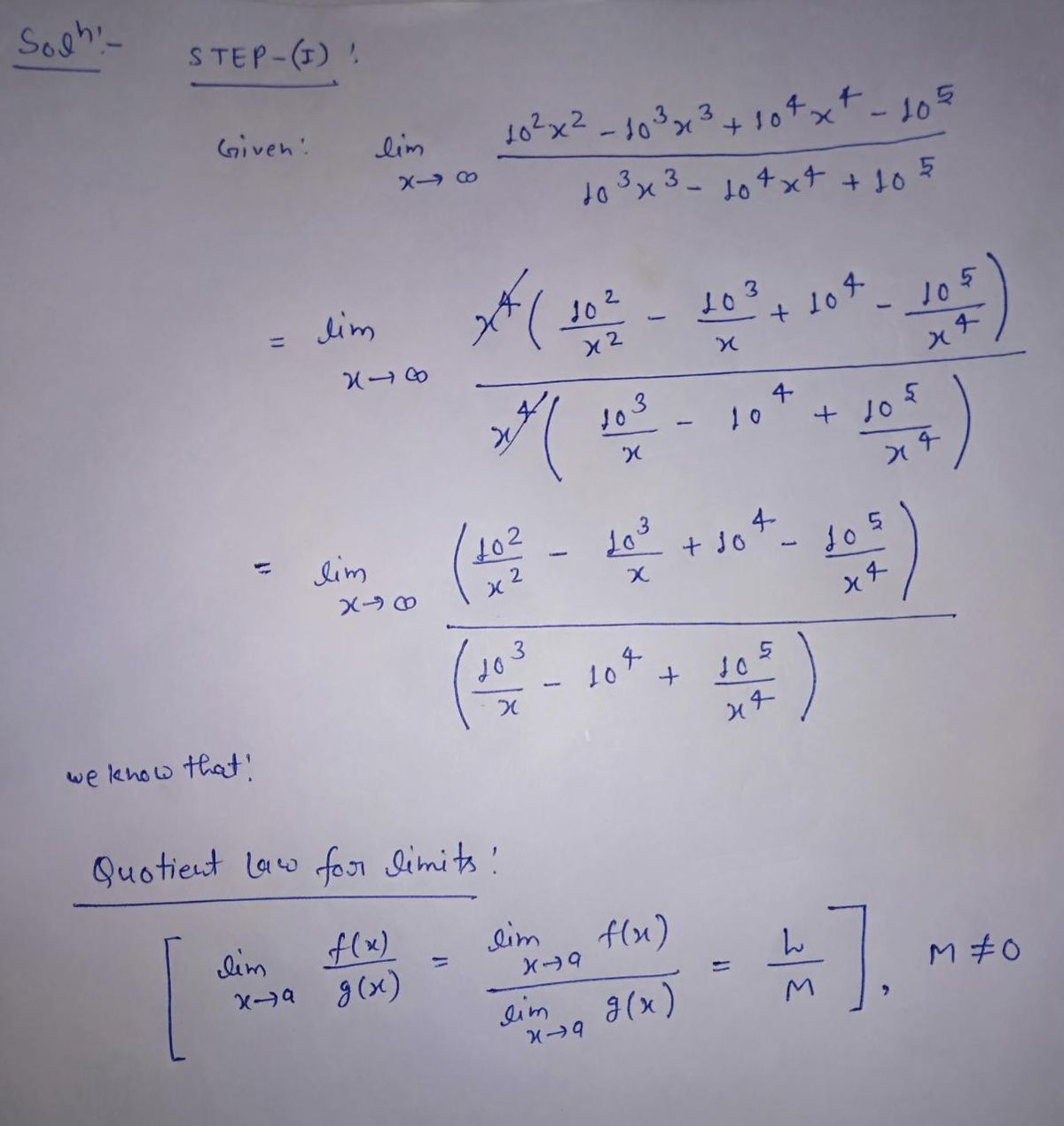 Calculus homework question answer, step 1, image 1