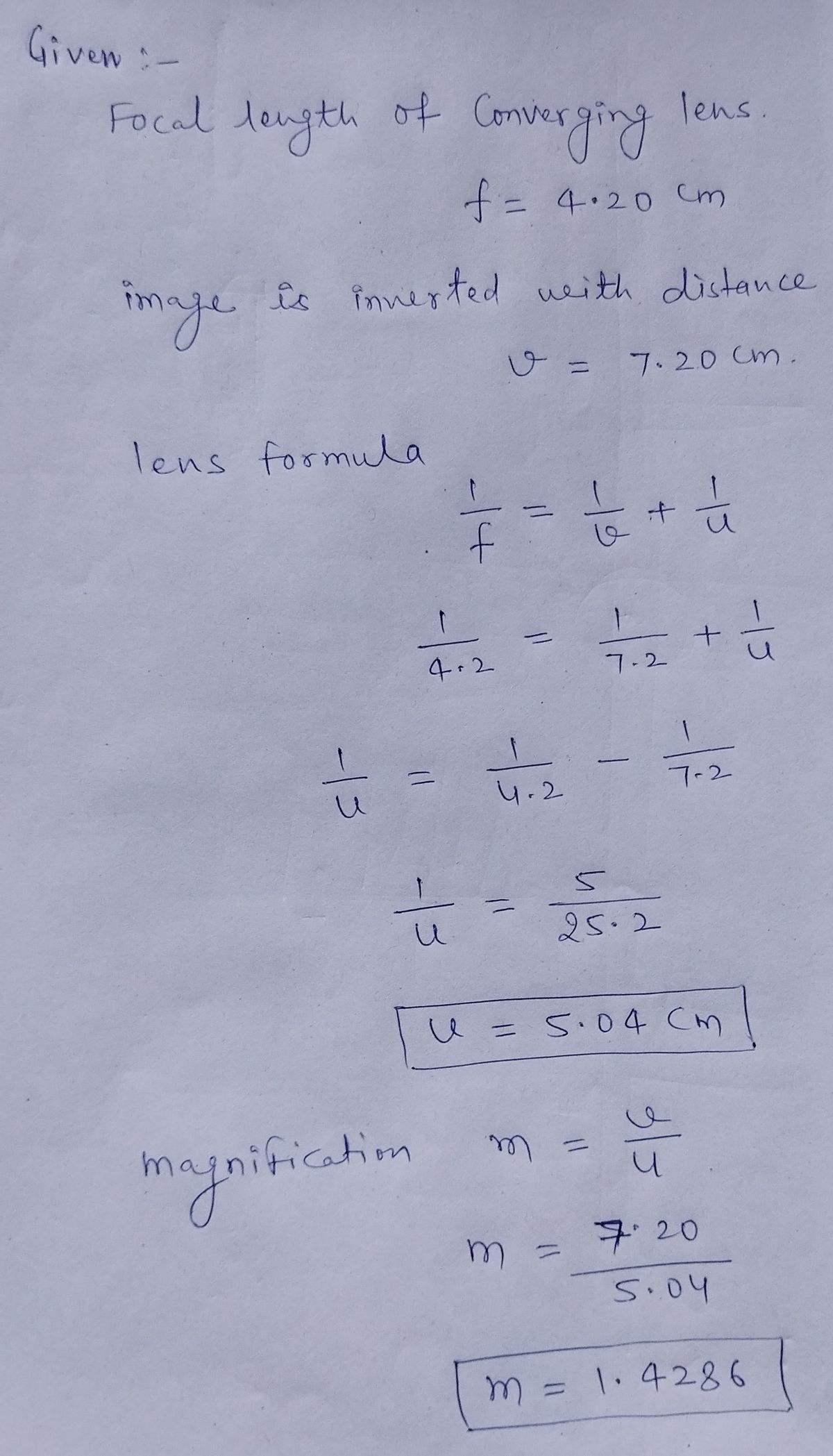 Physics homework question answer, step 1, image 1