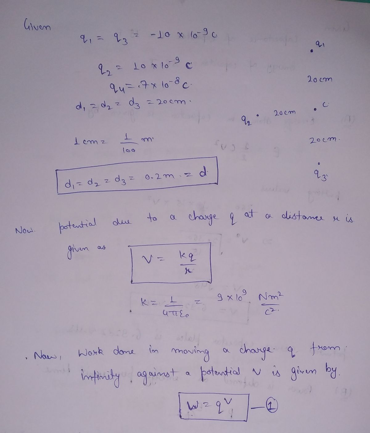 Physics homework question answer, step 1, image 1