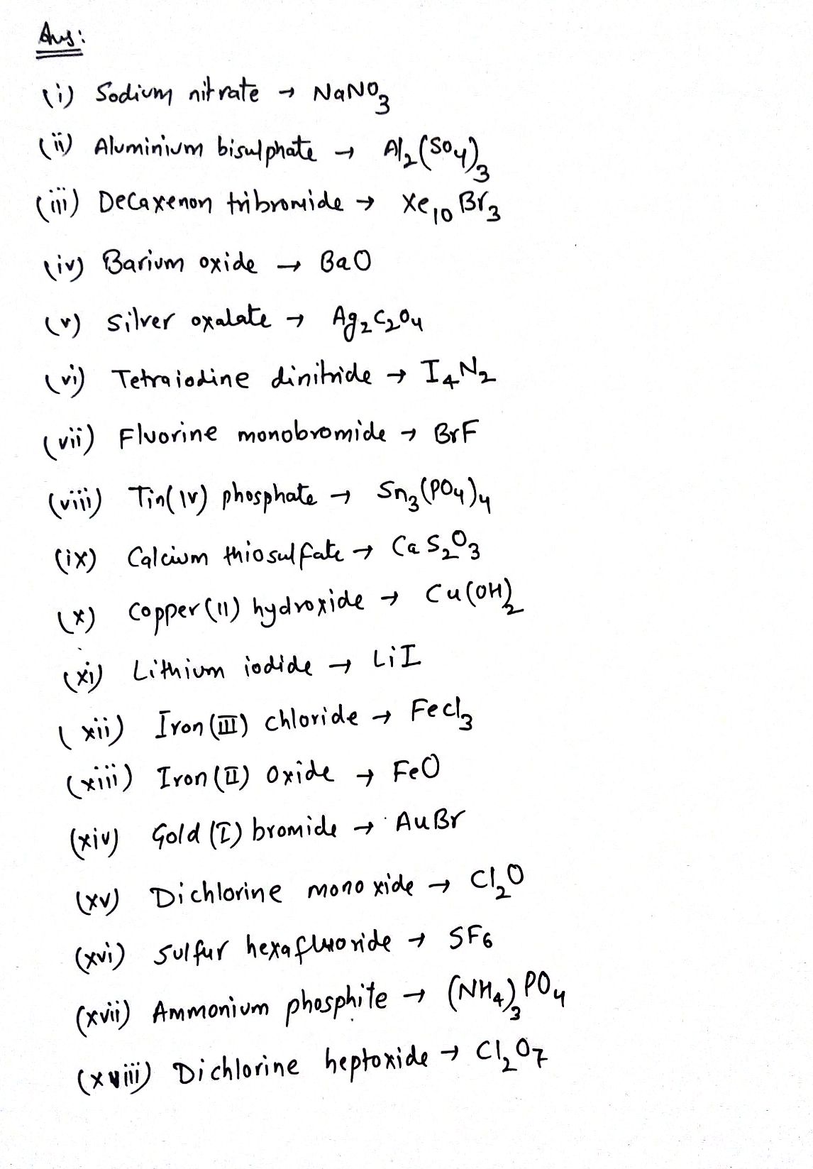 sodium nitrate formula