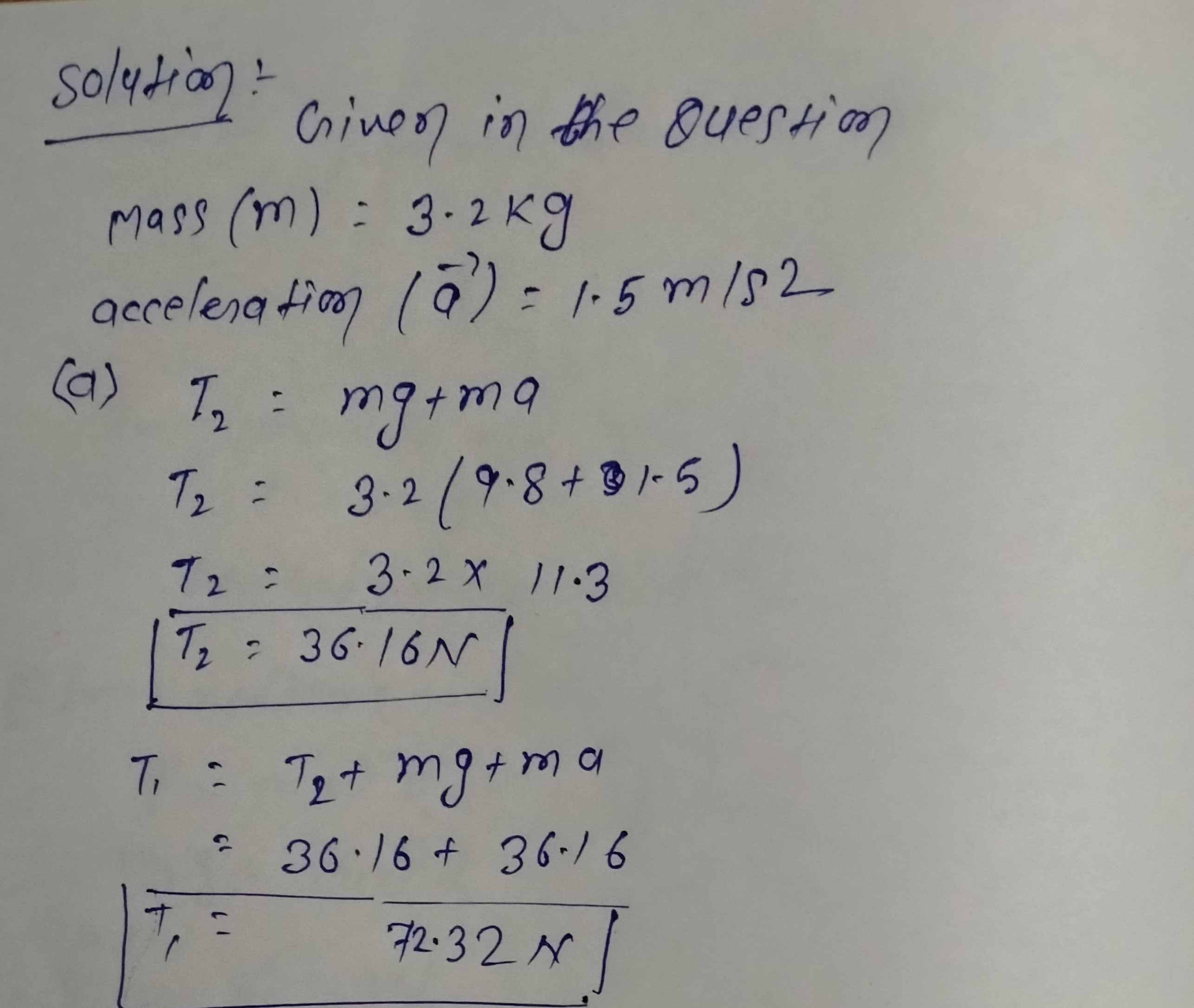 Physics homework question answer, step 1, image 1