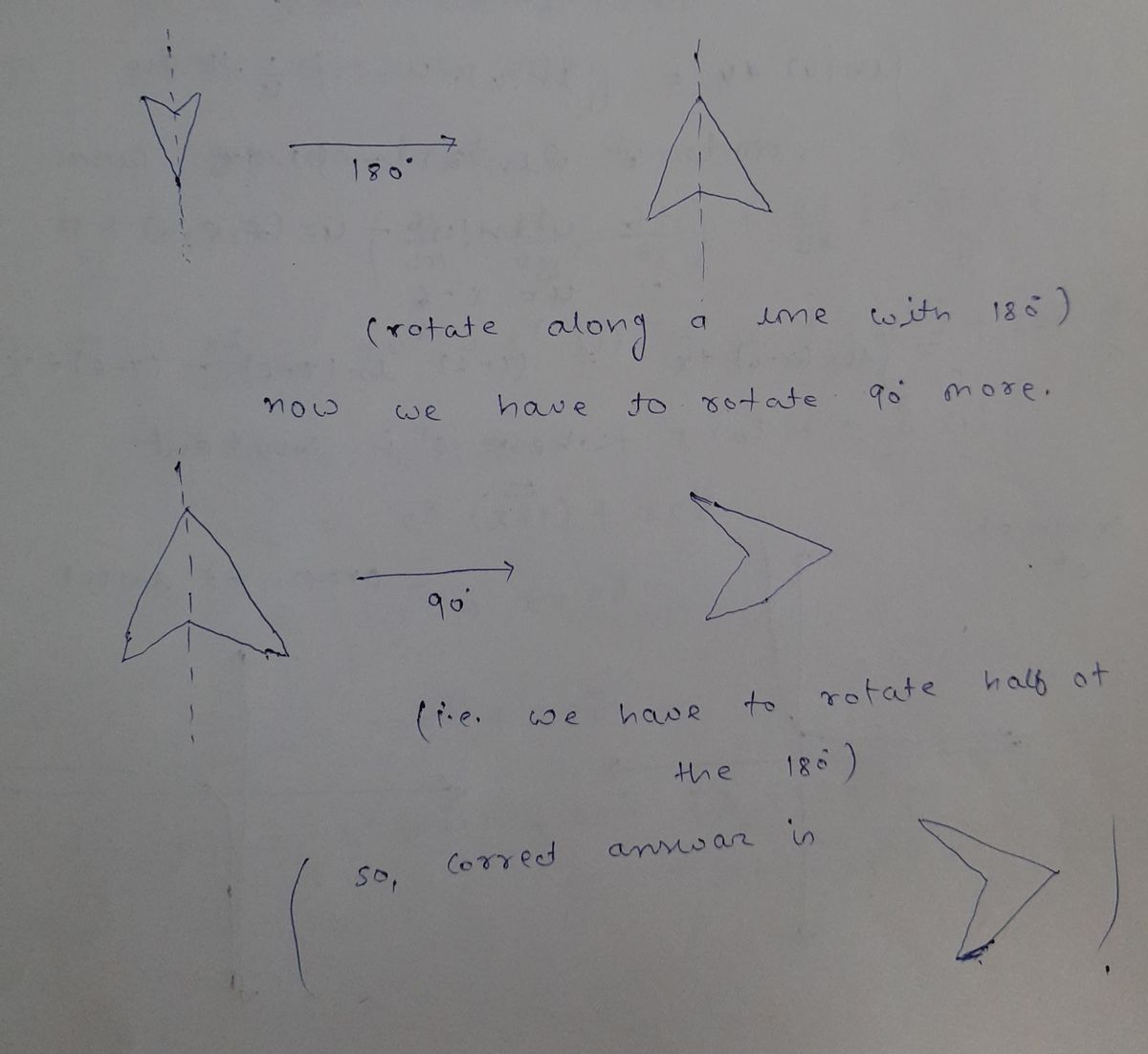 Answered: W 1. Rotate this figure 270 degrees…