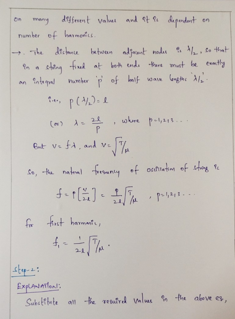 Physics homework question answer, step 2, image 1