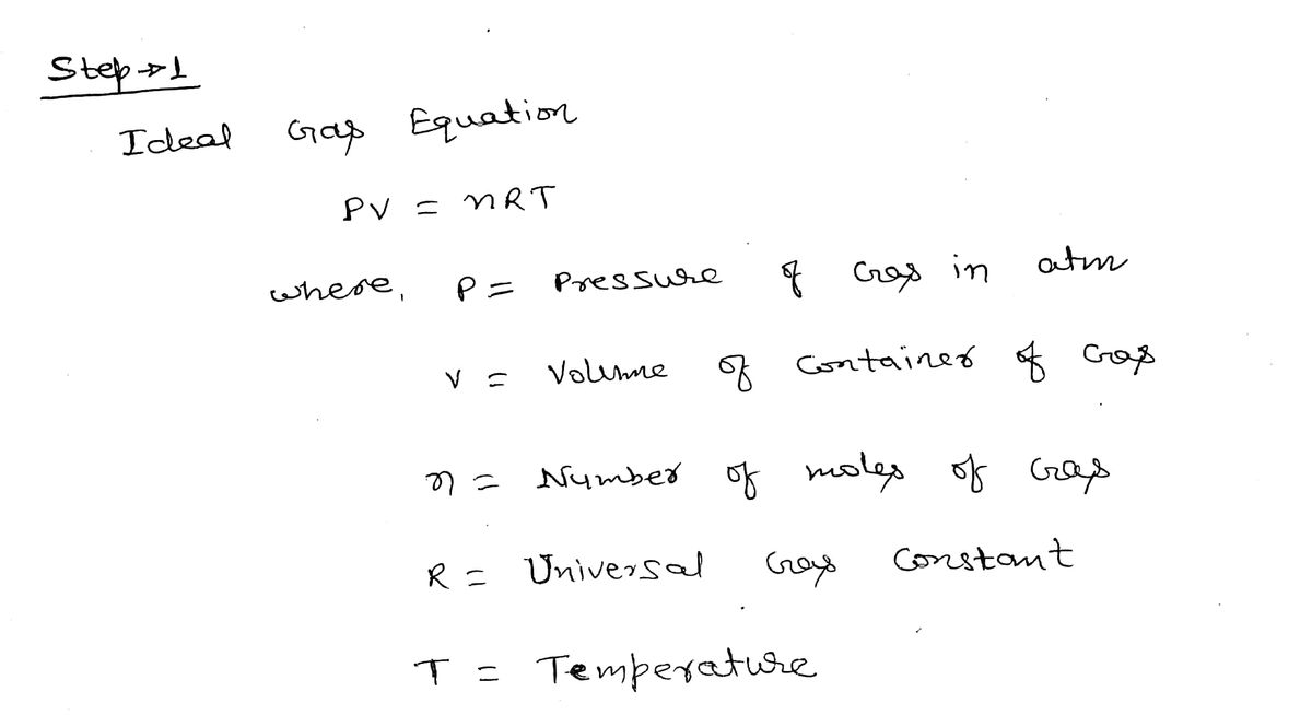 Chemistry homework question answer, step 1, image 1