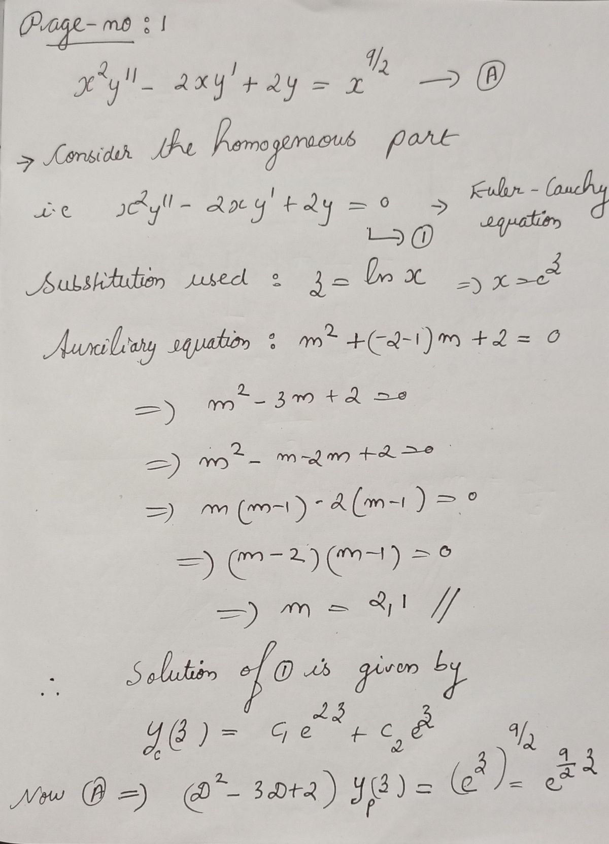 Advanced Math homework question answer, step 1, image 1