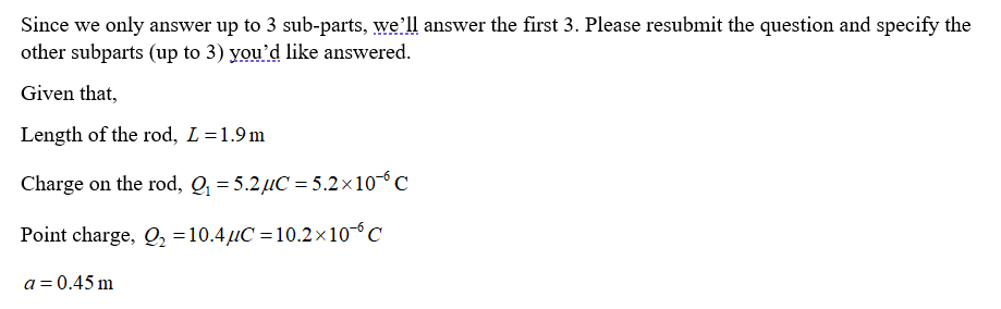 Physics homework question answer, step 1, image 1