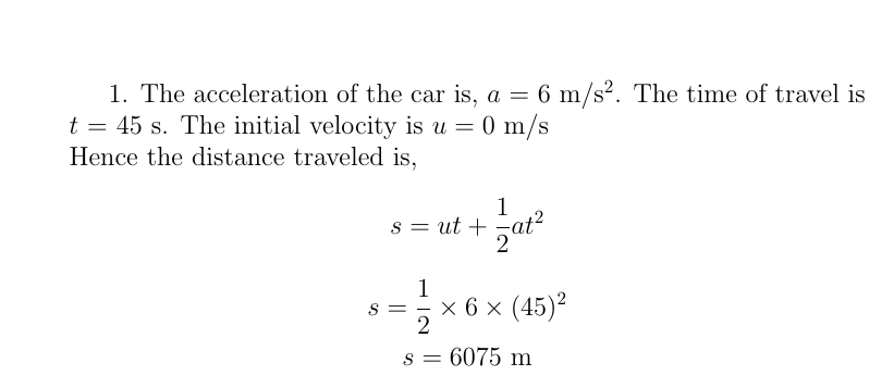 Physics homework question answer, step 1, image 1