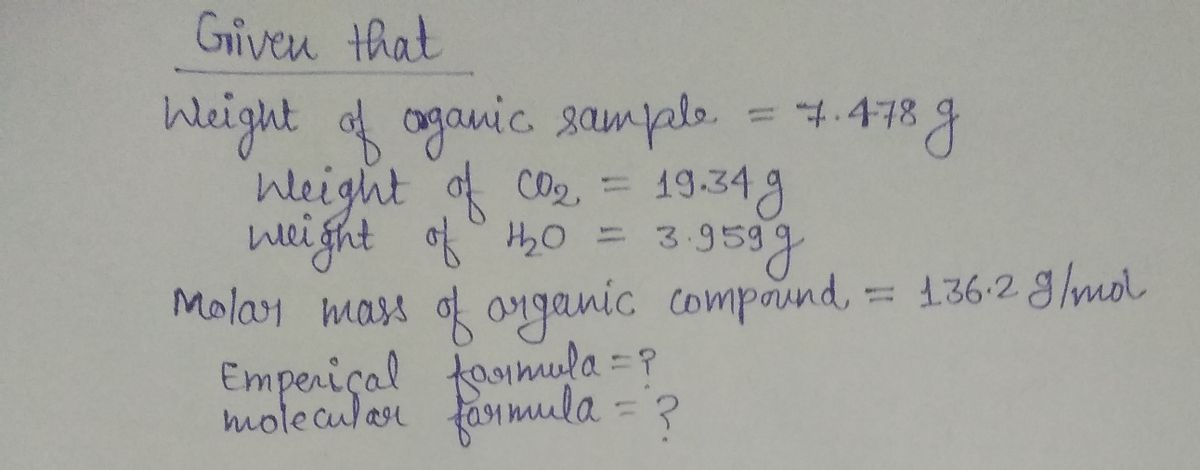 Chemistry homework question answer, step 1, image 1