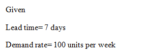 Operations Management homework question answer, step 1, image 1