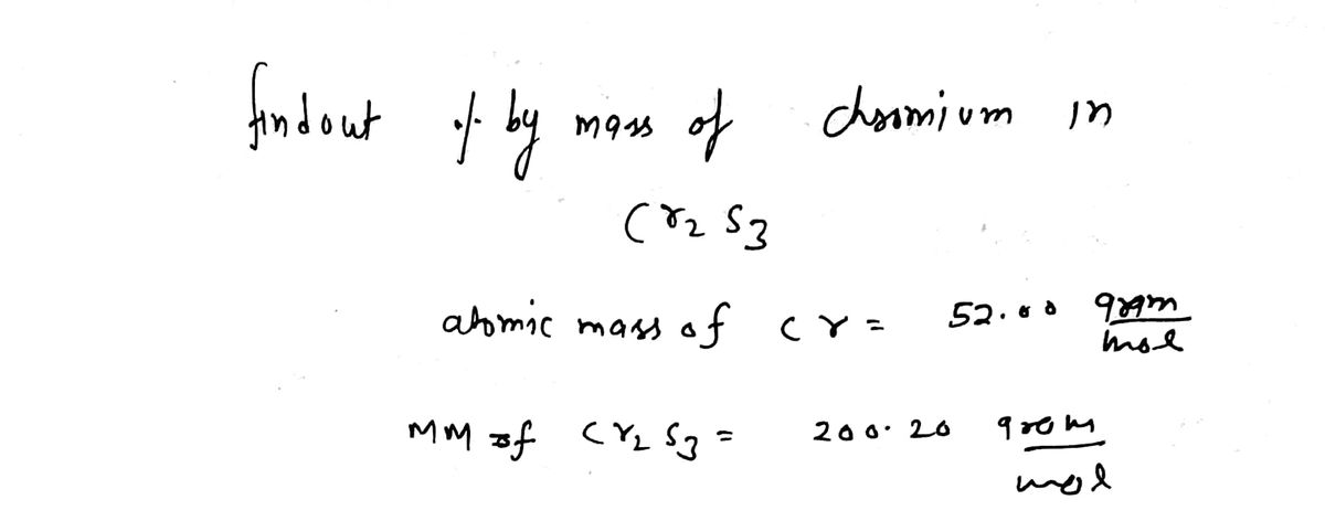 Chemistry homework question answer, step 1, image 1