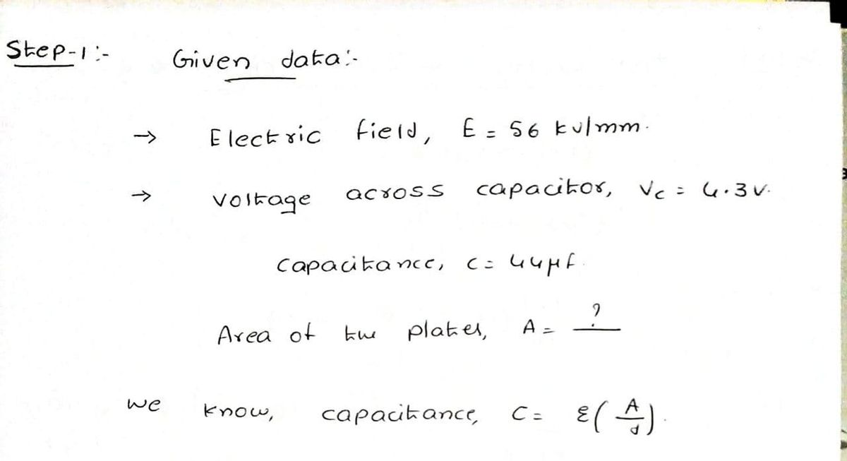 Electrical Engineering homework question answer, step 1, image 1