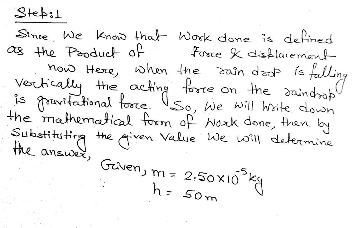 Physics homework question answer, step 1, image 1