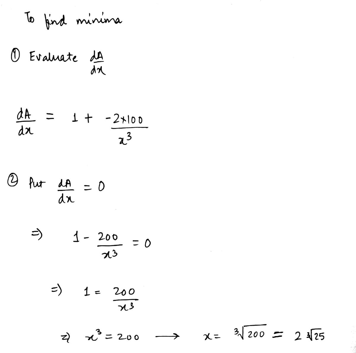 Calculus homework question answer, step 2, image 1