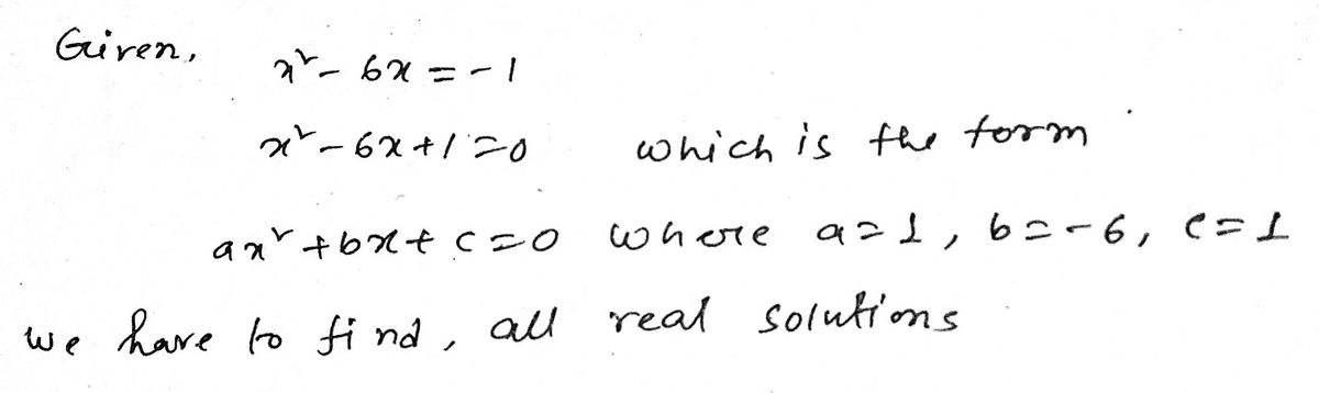 Algebra homework question answer, step 1, image 1