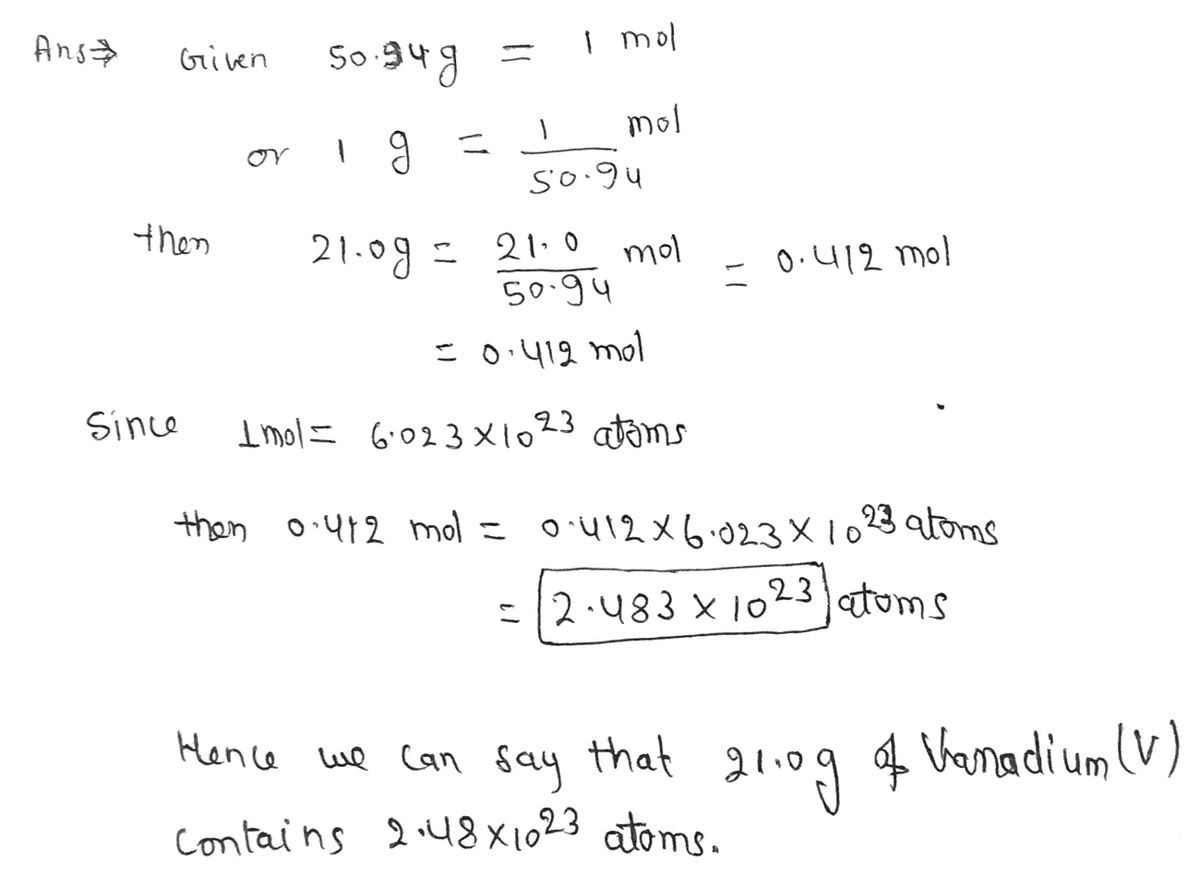 Answered Determine the number of atoms in 21.0 bartleby