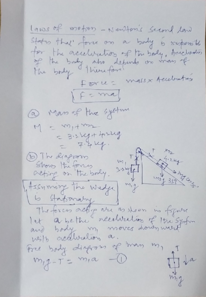 Physics homework question answer, step 1, image 1