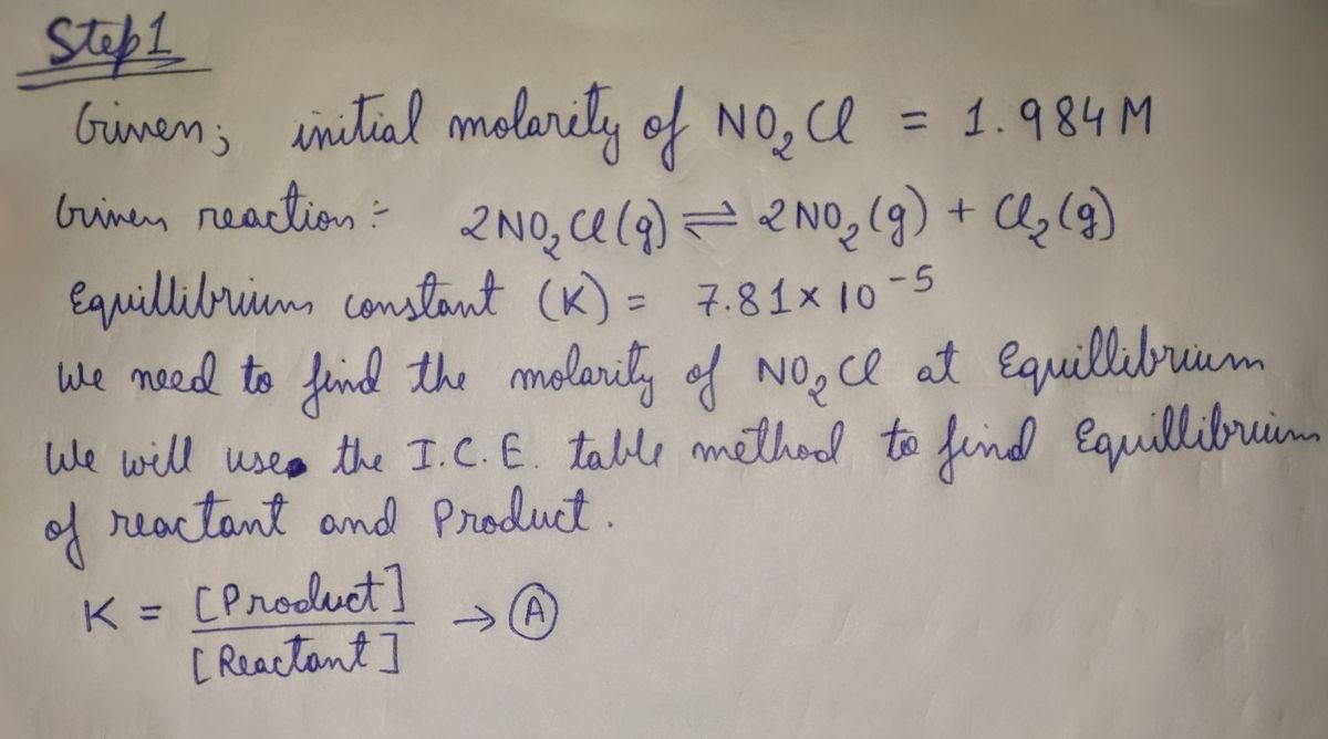 Chemistry homework question answer, step 1, image 1