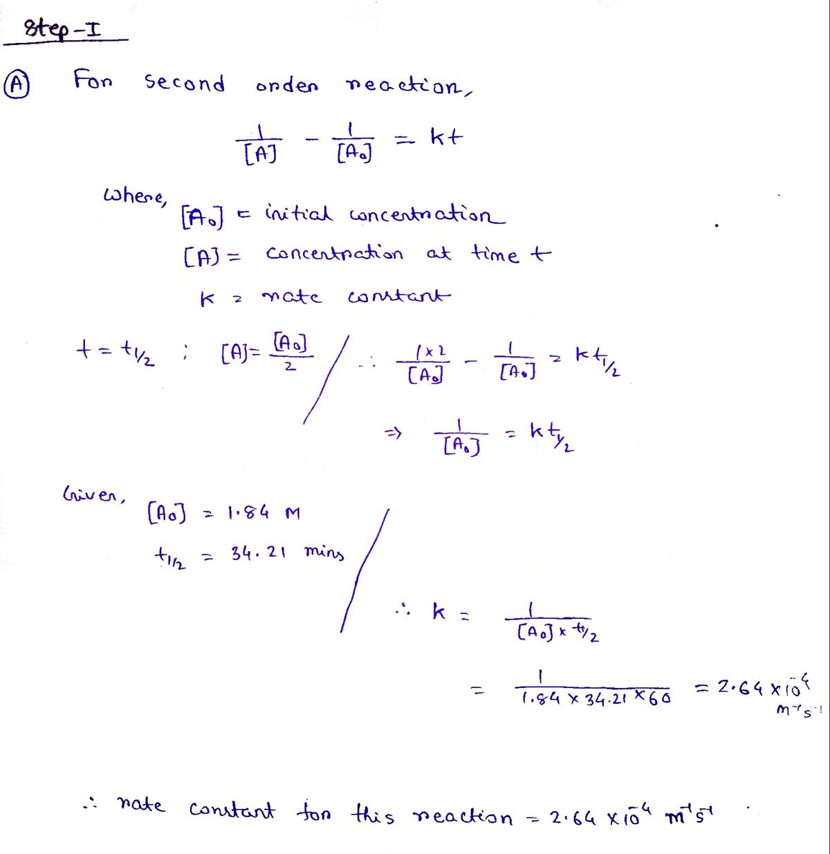 Chemistry homework question answer, step 1, image 1