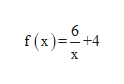 6
f(x)=+4
х
