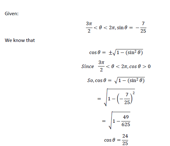 Trigonometry homework question answer, step 1, image 1