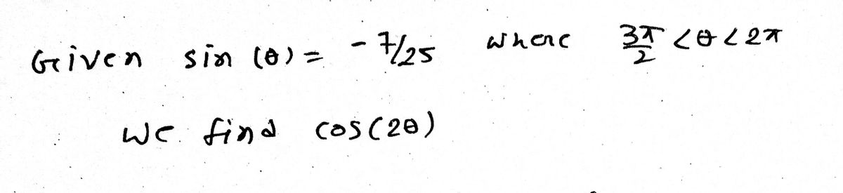 Trigonometry homework question answer, step 1, image 1