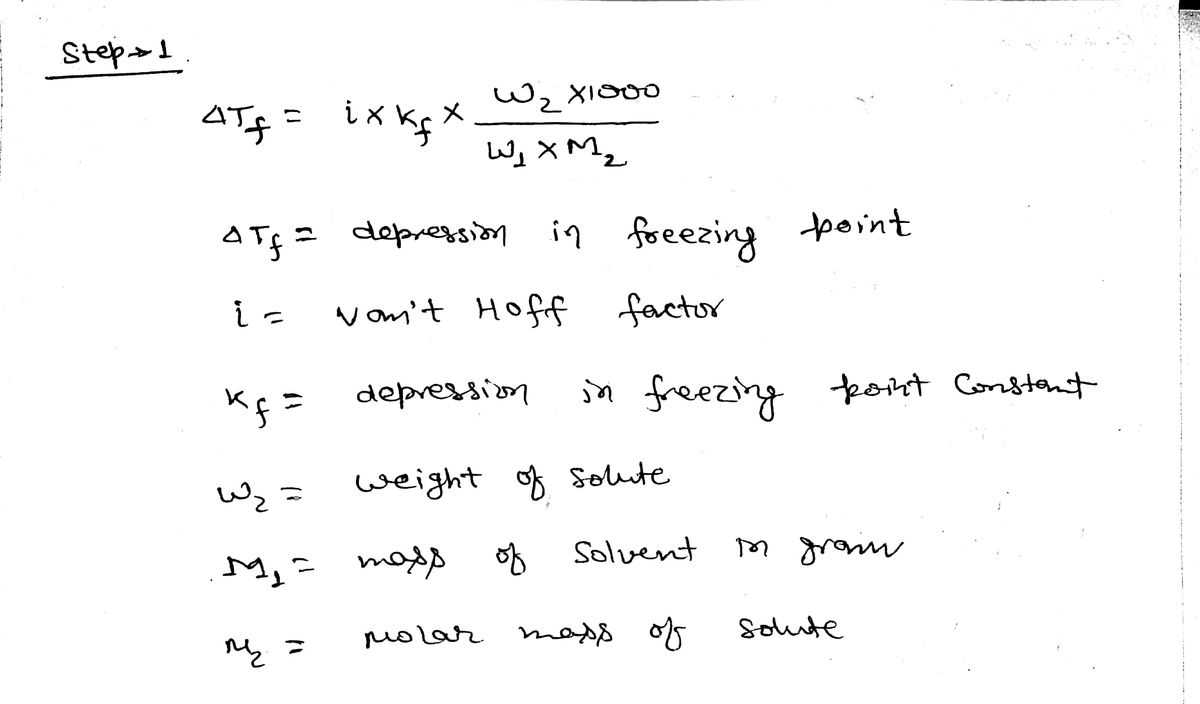 Chemistry homework question answer, step 1, image 1