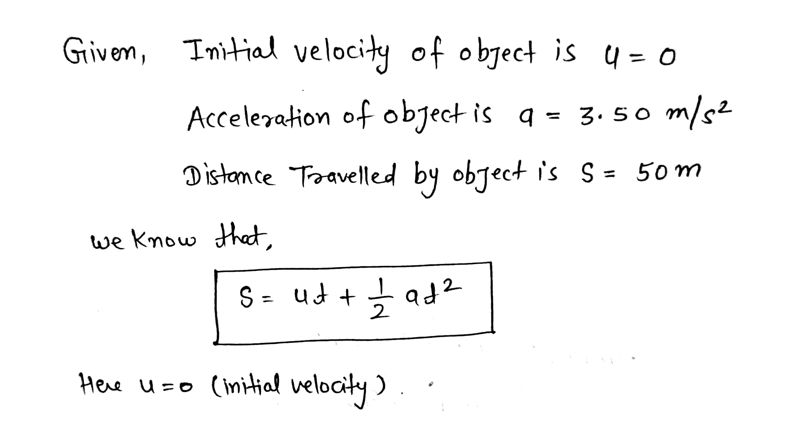 Physics homework question answer, step 1, image 1