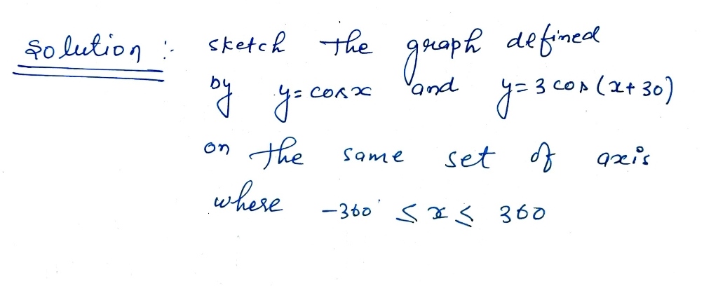 Trigonometry homework question answer, step 1, image 1