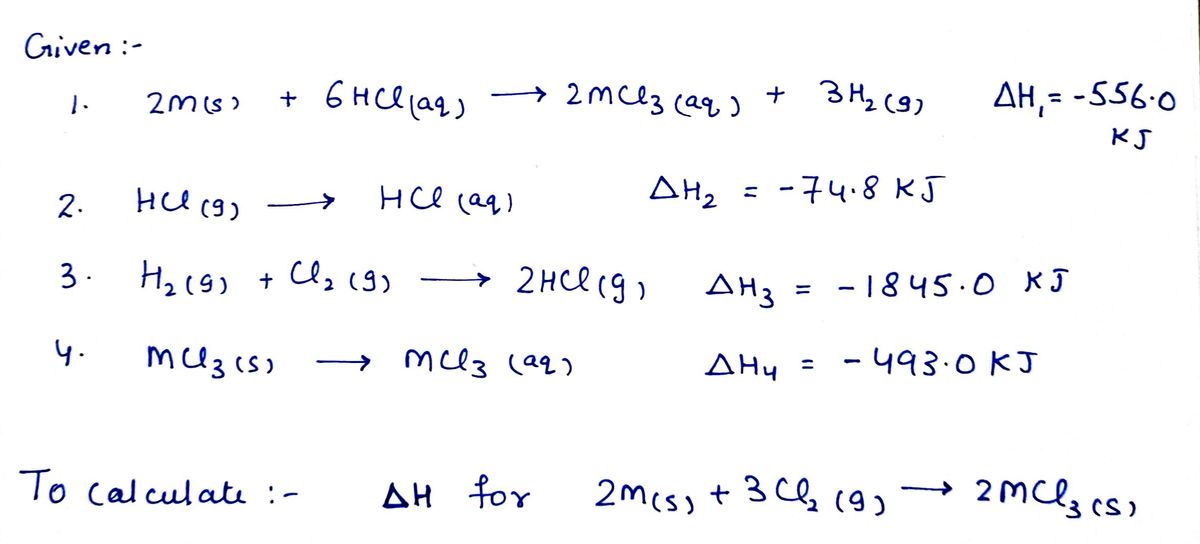 Chemistry homework question answer, step 1, image 1