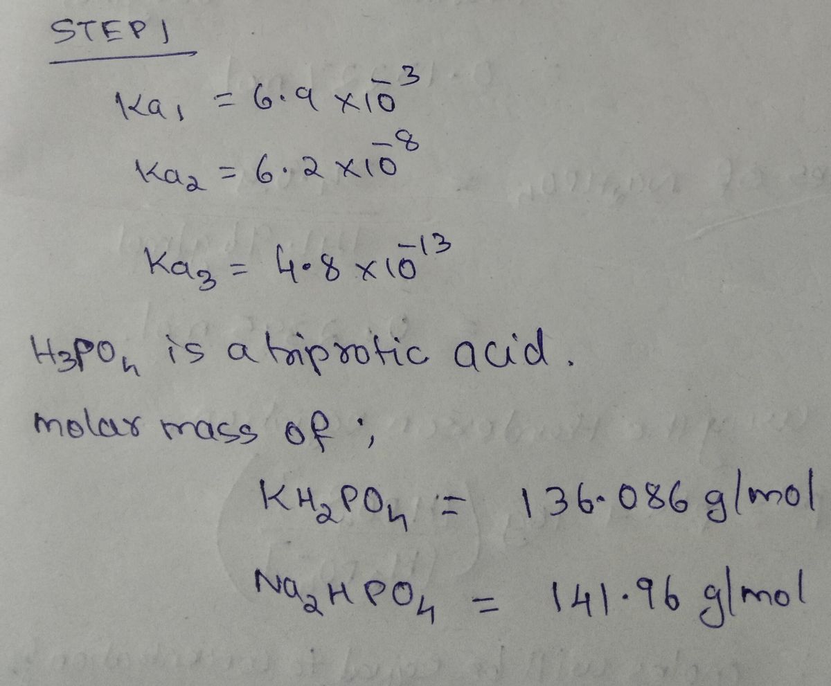 Chemistry homework question answer, step 1, image 1