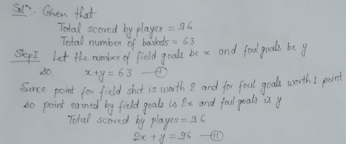 Algebra homework question answer, step 1, image 1