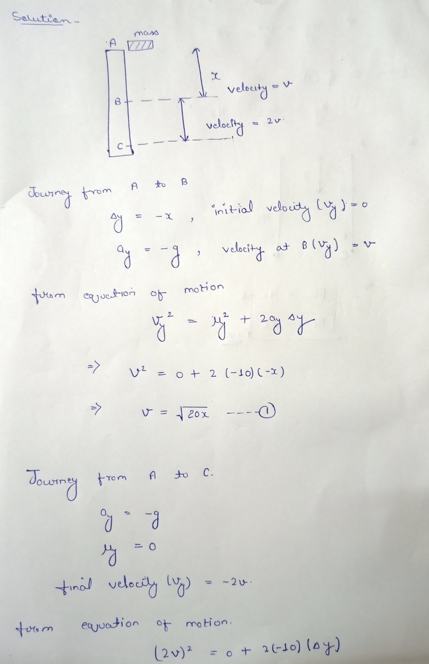 Physics homework question answer, step 1, image 1