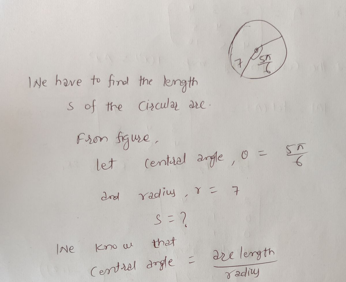 Trigonometry homework question answer, step 1, image 1