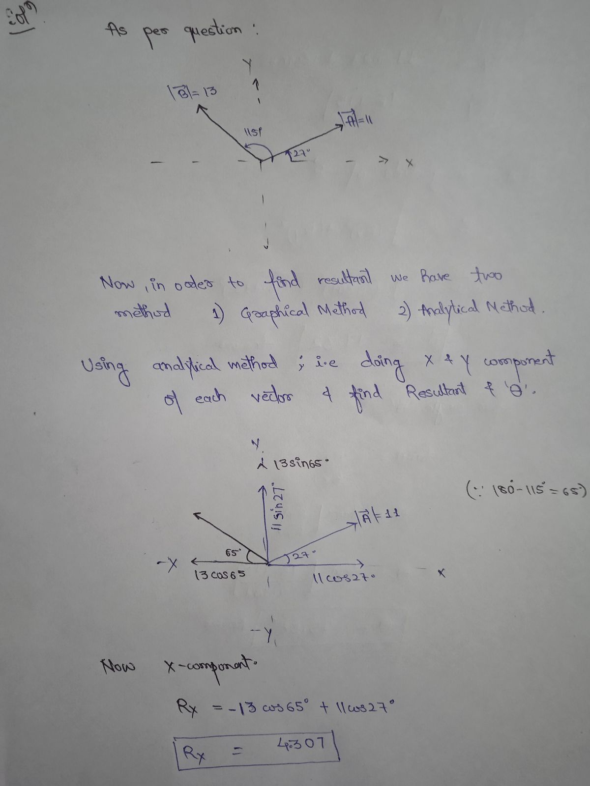 Physics homework question answer, step 1, image 1