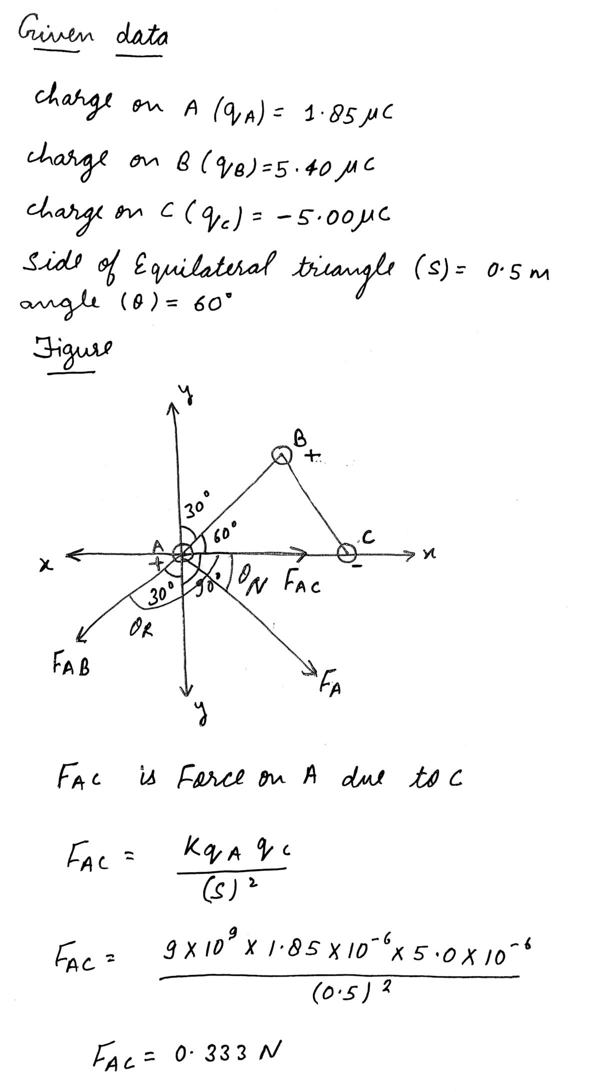 Physics homework question answer, step 1, image 1